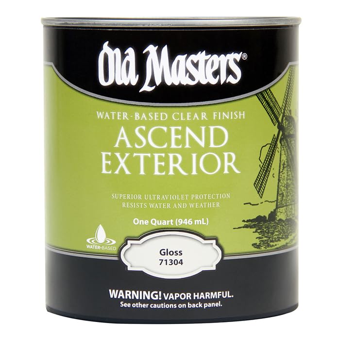 لمسة نهائية واقية من الأشعة فوق البنفسجية ذات أساس مائي من Old Masters Ascend (1، لمسة نهائية لامعة)